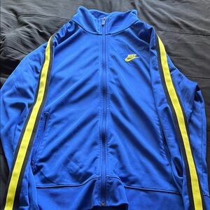 Nike Royal Blue Jacket and Yellow Track Jacket Size Large